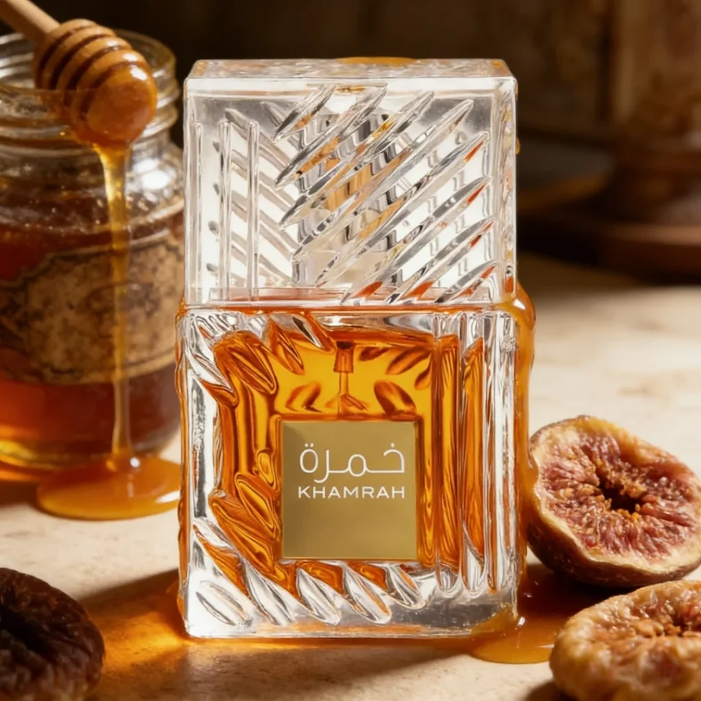 Perfume Masculino Khamrah – Notas de Tabaco, Caramelo e Madeira – Aroma Cálido e Adictivo para Homem – 100ml