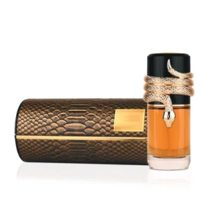 Perfume Árabe Premium para Homens, Notas de Lavanda e Cedro, Aroma Intenso e Duradouro, Design de Cobra Dourada 100ML
