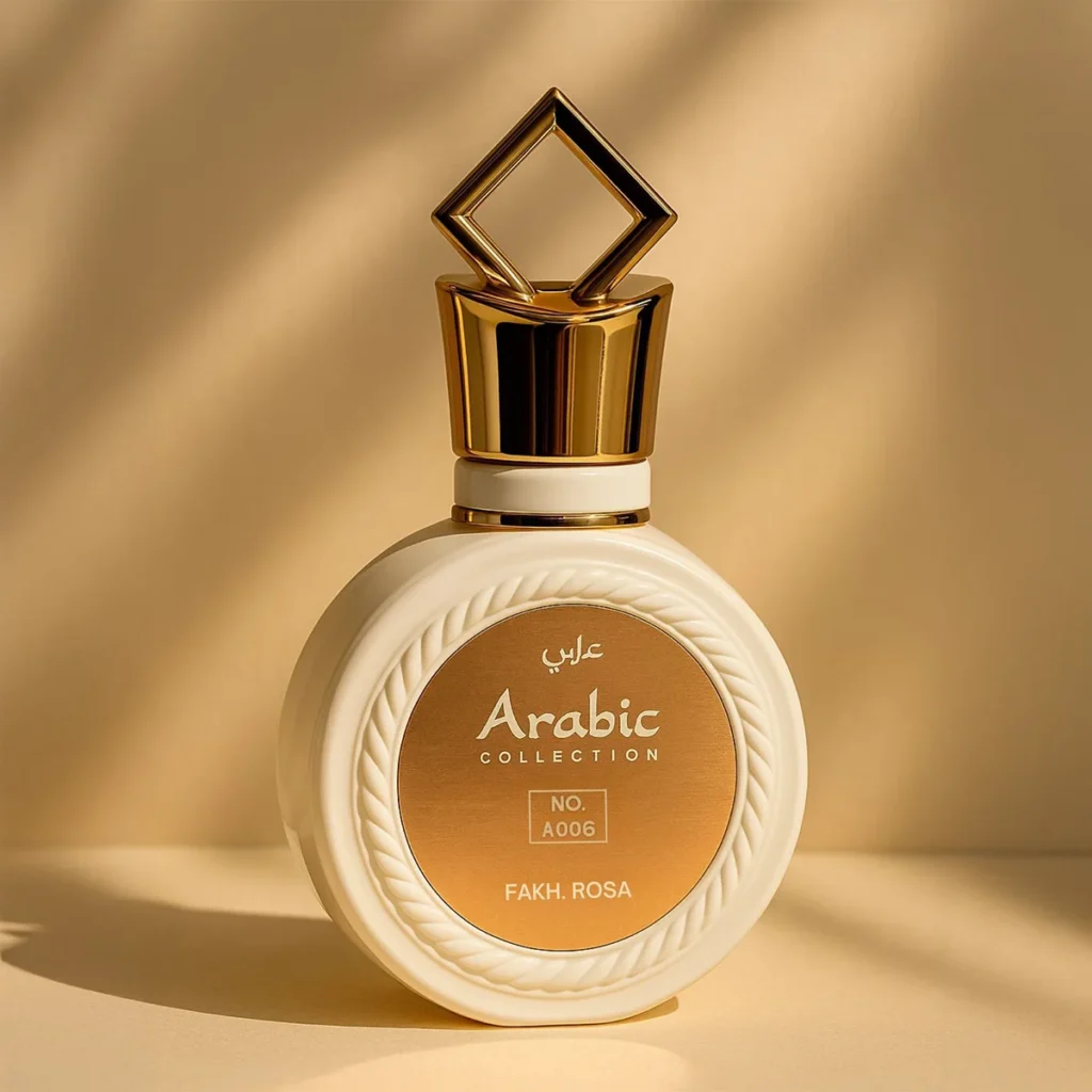Perfume Árabe Feminino Fakhar Rosa A006 – 25ml – Floral Branco Tuberosa