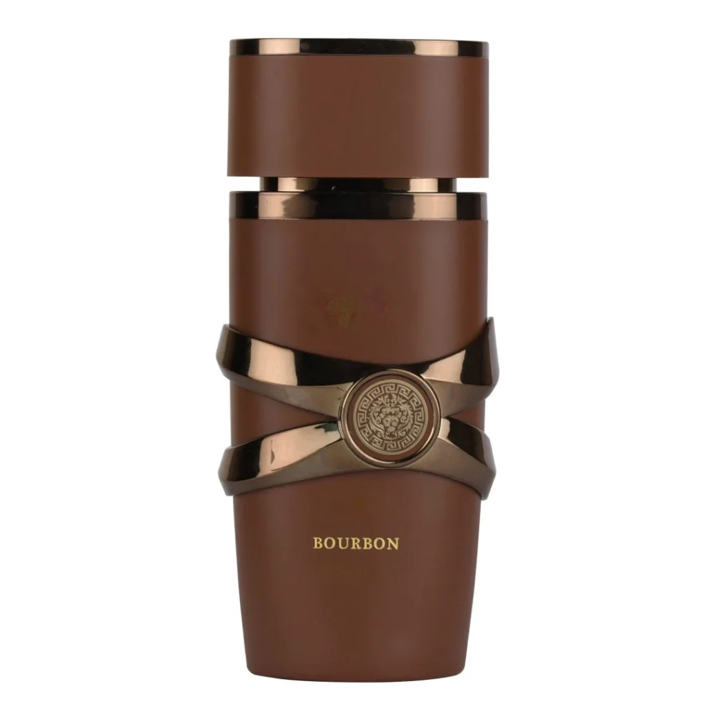 Perfume Bourbon 100ml | Base de Âmbar e Musgo, Fragrância Duradoura, Frasco Elegante Marrom para Homens