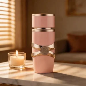 Perfume Árabe Premium, Design de Luxo Rosa e Dourado, Ideal para Uso Diário e Festas 100ML