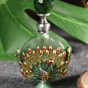 Vintage Garrafa de Óleo Essencial com Caixa, Soltando a Vara Recipiente, Perfume Container, Presente Embalagem Cosmética, 8ml, Europeu