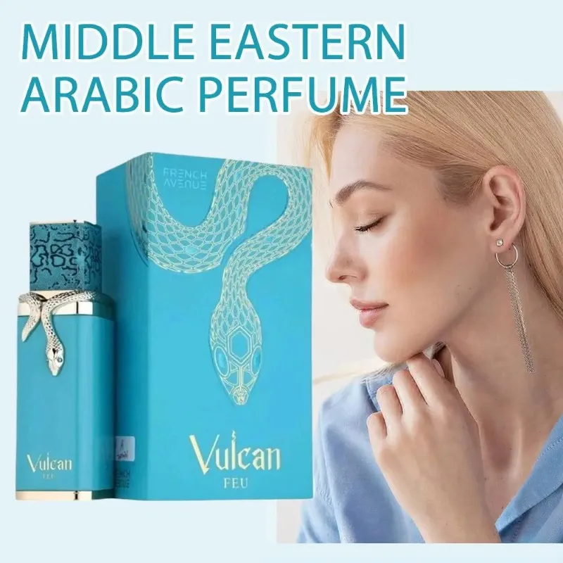 Fragrância Vulcan Feu Perfume Árabe do Oriente Médio Dubai Unissex Fragrância de Longa Duração Eau De Parfum Para Homens e Mulheres Luxuoso - Image 2