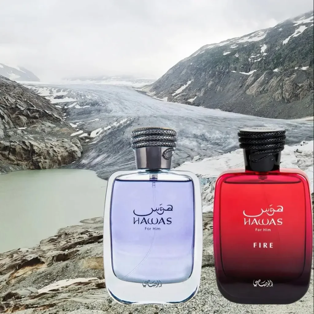 Aromas luxuosos, árabes. (PACOTE DE 100ml) RASASI Hawas Ice EDP 100ML (3.4 OZ) | Duradouro, Exquisito