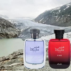 Aromas luxuosos, árabes. (PACOTE DE 100ml) RASASI Hawas Ice EDP 100ML (3.4 OZ) | Duradouro, Exquisito